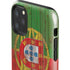 Portuguese Flag Dark Wood iPhone 11 Pro Max Impact Case